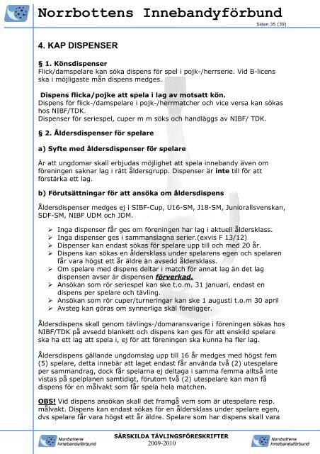 Norrbottens Innebandyförbund - Svenskalag.se