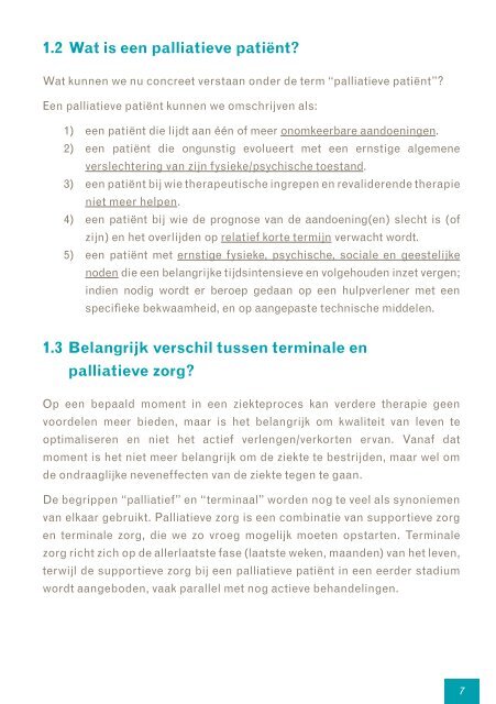 Brochure Voorzieningen Palliatieve Zorg in Vlaanderen - editie ...