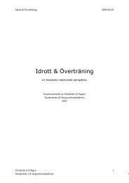 Idrott & Överträning - Akupunkturakademin