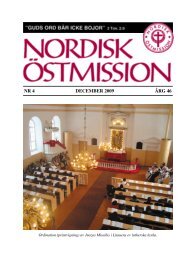 NR 4 DECEMBER 2009 ÅRG 46 - Nordisk Östmission