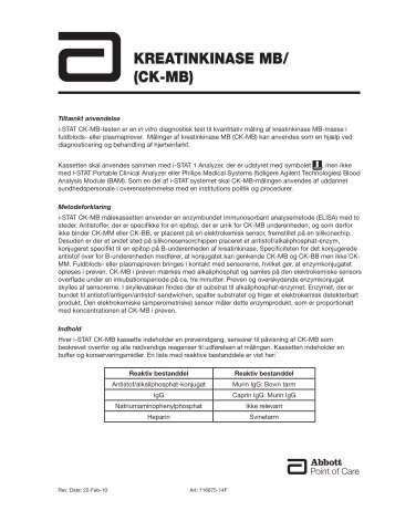 KreatinKinase MB/ (CK-MB) - Abbott Point of Care.com