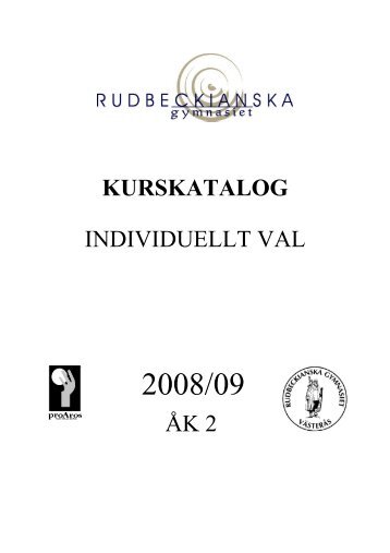 KURSKATALOG INDIVIDUELLT VAL ÅK 2