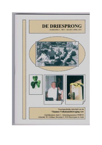 De Driesprong, editie maart-april 2011 - Vvkb