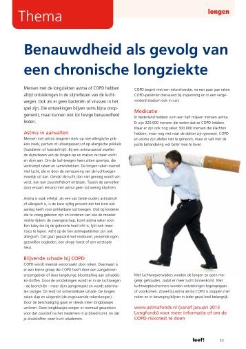 Thema Benauwdheid als gevolg van een chronische longziekte - Leef!