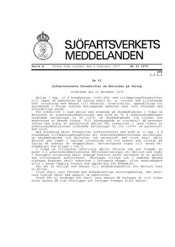 SJÖFS 1976:A53