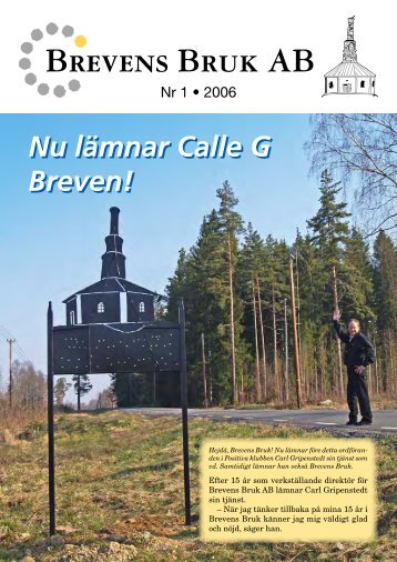 Nu lämnar Calle G Breven! Nu lämnar Calle G Breven!