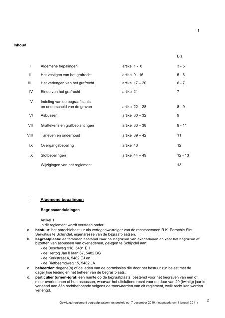 2010-12-07 Reglement begraafplaatsen inclusief 1e en 2e wijziging