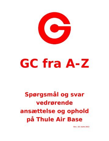 GC fra A til Z - Greenland Contractors