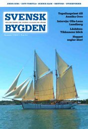 Svenskbygden 1-2013 - Svenska folkskolans vänner