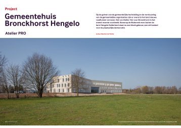 Project Gemeentehuis Bronckhorst Hengelo - atelier PRO