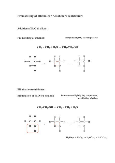 Hydroxyforbindelser: Alkoholer og Phenoler