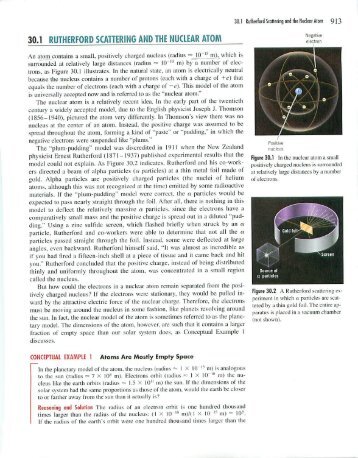 30.1 RUTHERFORD SCATTERING AND THE NUCLEAR ATOM