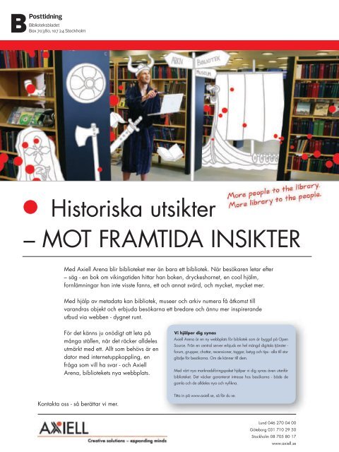 Tidningen som pdf-dokument - Svensk Biblioteksförening