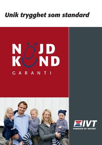 Broschyr IVT Nöjd kund garanti. Unik trygghet som standard.