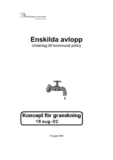 Enskilda avlopp - Miljösamverkan Västra Götaland