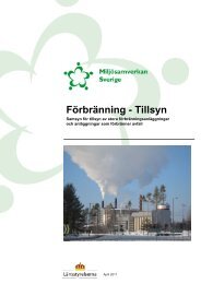 Rapport Förbränning - Tillsyn - Miljösamverkan Sverige