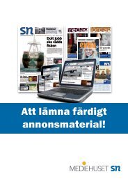 Att lämna helt färdigt annonsmaterial - Södermanlands Nyheter