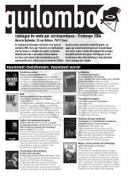 catalogue mai 06 - Quilombo Boutique-Librairie