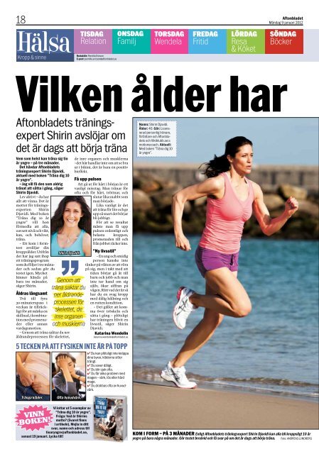Aftonbladet, januari 2012 - Shape by Shirin