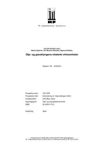 Rapport 2002-001.pdf - IRIS