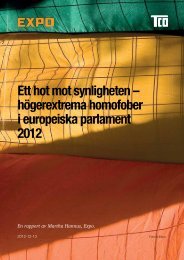 Ett hot mot synligheten – höger extrema homofober i ... - Expo