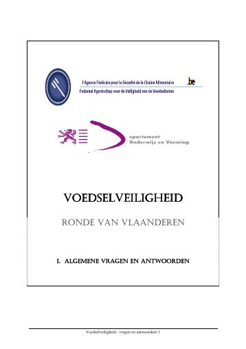 Voedselveiligheid Vragen Antwoorden - schooldirect 11 mei 2011