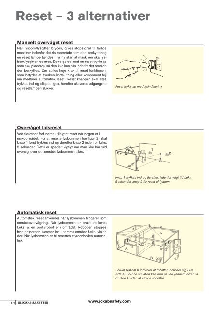 Hele Lysgitter/bom kapitlet fra Sikkerhedshåndbogen ... - Jokab Safety