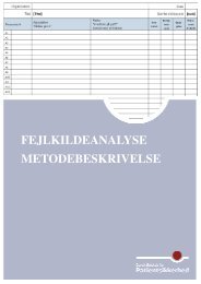 FEJLKILDEANALYSE METODEBESKRIVELSE - Dansk Selskab for ...