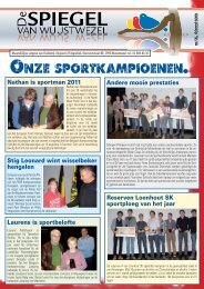 ONZE SPORTKAMPIOENEN - Flitsgrafiek