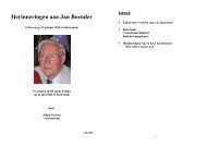 Herinneringen aan Jan Boender - Website van Johan Journee