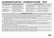 ADMINISTRATIE / BOEKHOUDEN - NOI