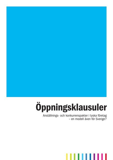 Öppningsklausuler - Teknikföretagen