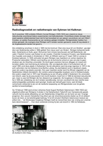 Artikel van Dr. B. Haeseker - Nederlandse Vereniging voor Radiologie