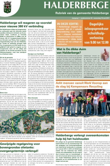 week 20 (PDF, 373 kB) - Gemeente Halderberge