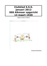 Clubblad SSS sept/okt 2004SSS Alkmaar opgericht maart 1921