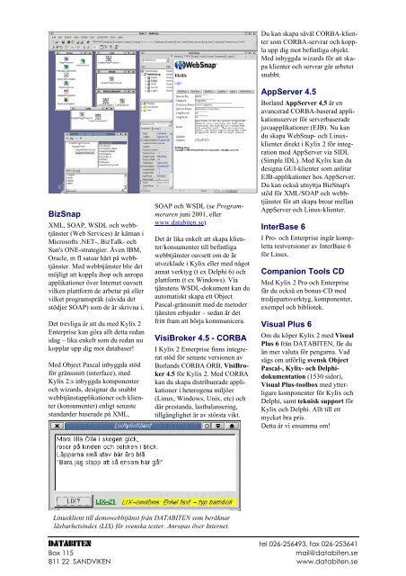 Programmeraren december 2001 - Databiten