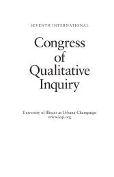 Final Program - International Congress of Qualitative Inquiry