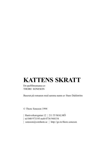 Kattens skratt som pdf fil - thore soneson media