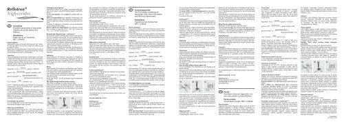 Reflotron® Triglycerides - Roche diagnostics