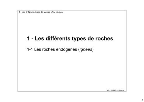 1 - Les