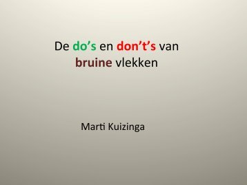 Presentatie Marti Kuizinga, Do's and Don't's van ... - PAL Dordrecht