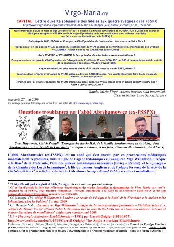 Télécharger le message en PDF - Virgo-Maria.org