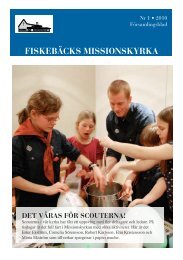 Nr 1 2010 - Fiskebäcks Missionskyrka - Svenska Missionskyrkan