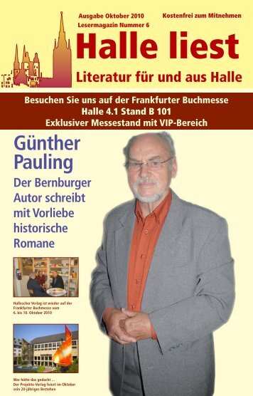 Günther Pauling - Halle liest - Projekte-Verlag Cornelius