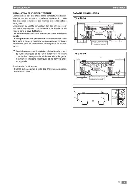 OPERATING AND INSTALLATION MANUAL - Johnson Controls