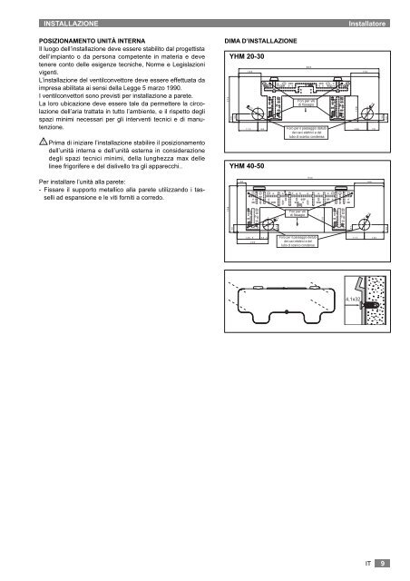 OPERATING AND INSTALLATION MANUAL - Johnson Controls