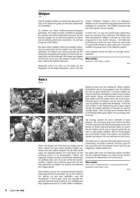 nummer 4, juli 2008 - Scouting Allart van Heemstede - Vlaardingen