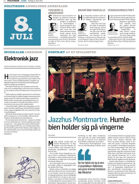 POLITIKEN 5 - Copenhagen Jazz Festival