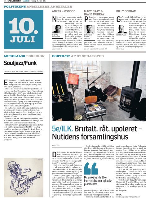 POLITIKEN 5 - Copenhagen Jazz Festival