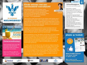 Nieuwsbrief 6 - Phoenix Hockey